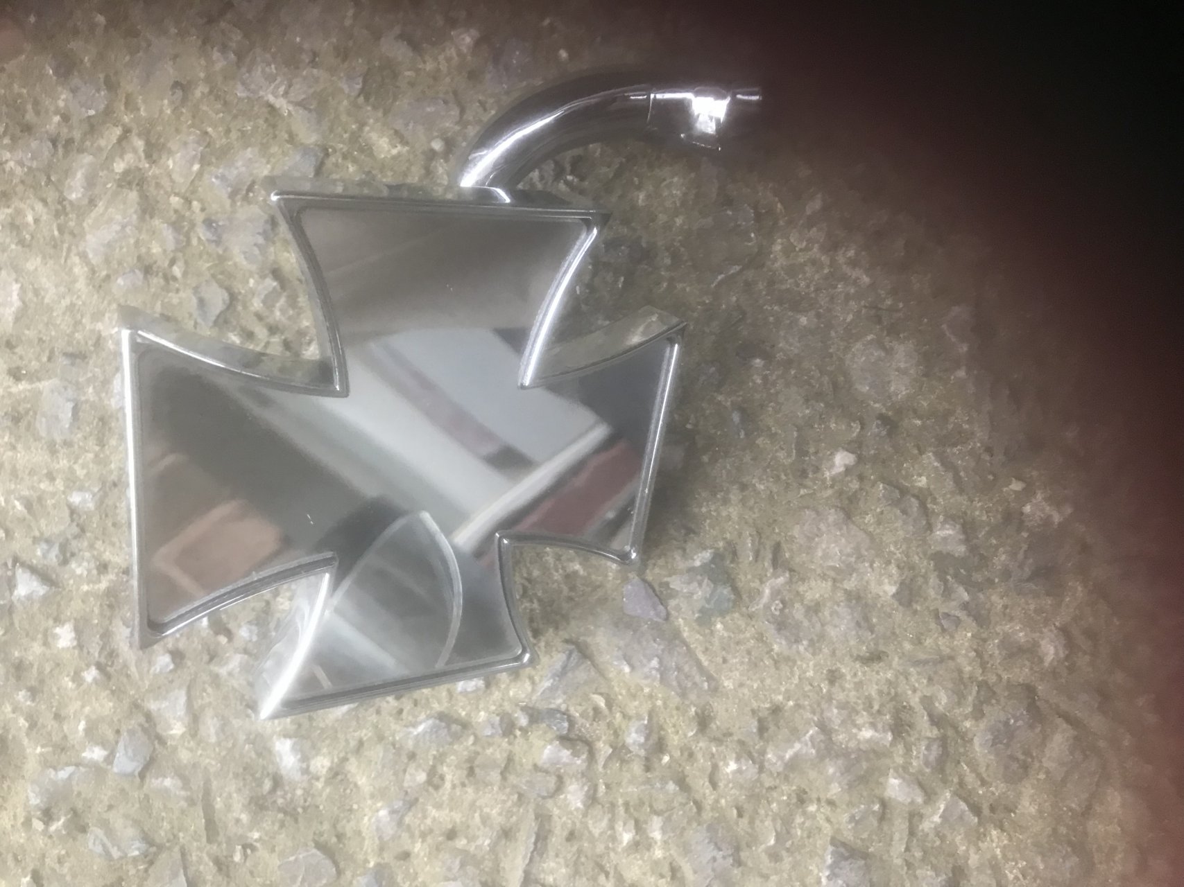 Maltese rear red led lights and Maltese cross door mirror